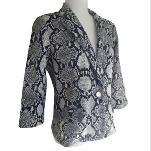 NYCC black and white polyester blazer size medium